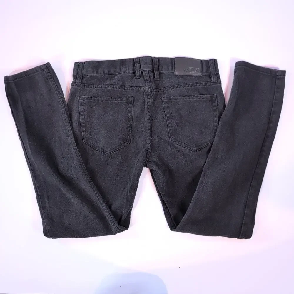 XXX RUDE Black Skinny Jeans Men’s 32x30 Goth Emo Punk Scene